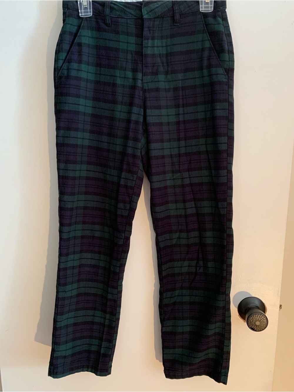 Volcom ,Women's Blackwatch Plaid Pants in Green & Navy size 25